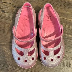 Girls size 11 Crocs Mary Janes